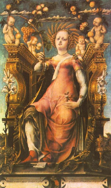 MICHELE PANNONIO Ceres Enthroned oil painting image
